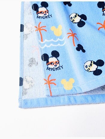 Poncho de playa en algodón con capucha Mickey