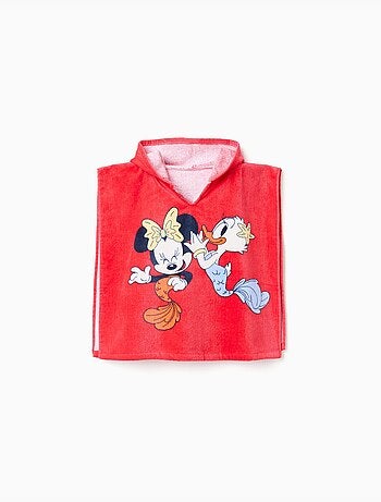 Poncho de playa en algodón con capucha Minnie & Daisy