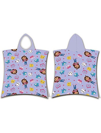 Poncho de Playa Gabby's Dollhouse 55x110cm – Capucha – 100% Poliéster – Licencia Oficial
