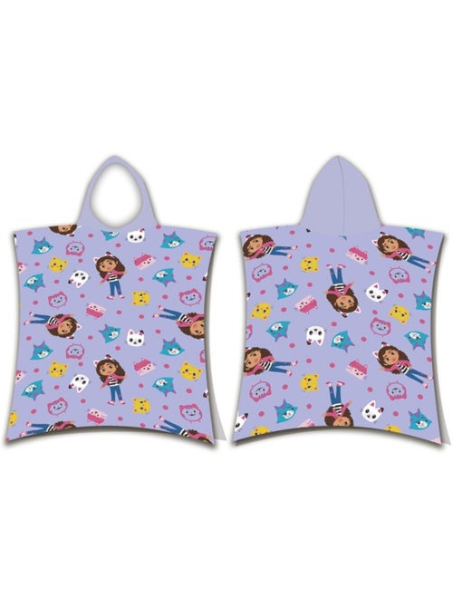 Poncho de Playa Gabby's Dollhouse 55x110cm – Capucha – 100% Poliéster – Licencia Oficial - Kiabi Poncho de Playa Gabby's Dollhouse 55x110cm – Capucha – 100% Poliéster – Licencia Oficial - Kiabi