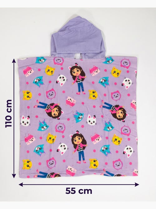 Poncho de Playa Gabby's Dollhouse 55x110cm – Capucha – 100% Poliéster – Licencia Oficial - Kiabi Poncho de Playa Gabby's Dollhouse 55x110cm – Capucha – 100% Poliéster – Licencia Oficial - Kiabi