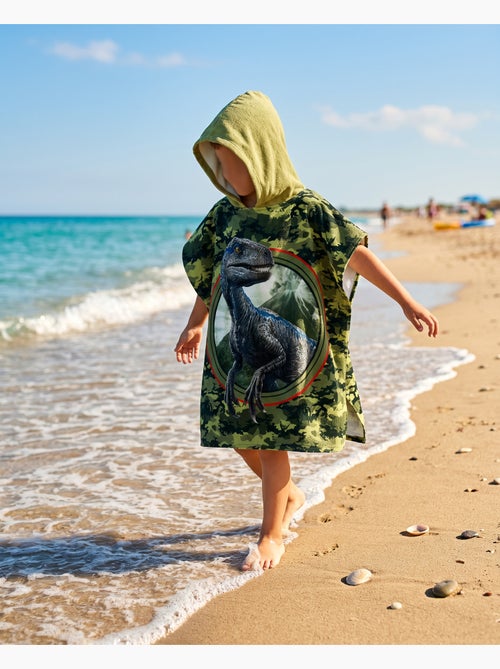 Poncho de Playa Jurassic World 60x120cm – Capucha – 100% Algodón – Licencia Oficial - Kiabi Poncho de Playa Jurassic World 60x120cm – Capucha – 100% Algodón – Licencia Oficial - Kiabi