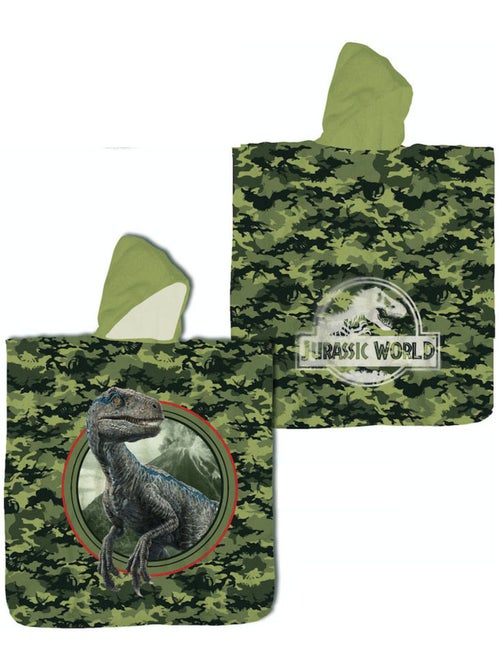 Poncho de Playa Jurassic World 60x120cm – Capucha – 100% Algodón – Licencia Oficial - Kiabi Poncho de Playa Jurassic World 60x120cm – Capucha – 100% Algodón – Licencia Oficial - Kiabi