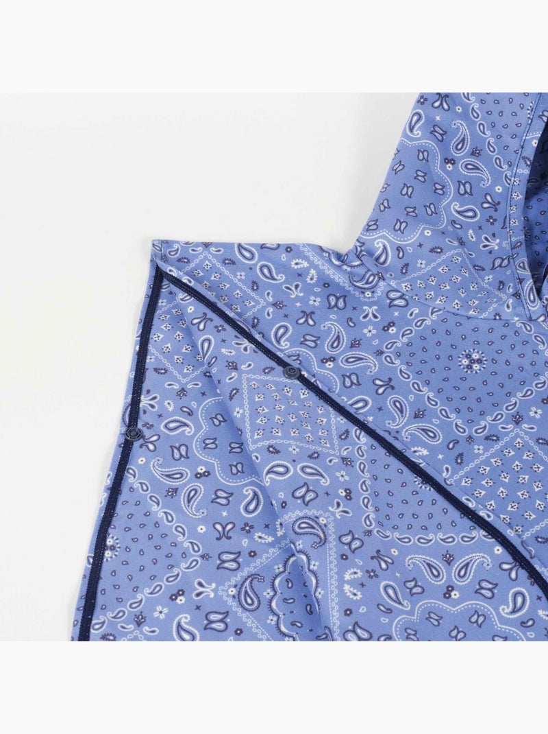 Poncho de playa microfibra para bebé | Walking Mum Azul - Kiabi
