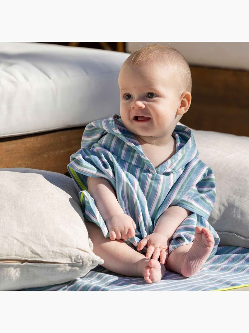 Poncho de playa microfibra para bebé | walking mum Verde - Kiabi