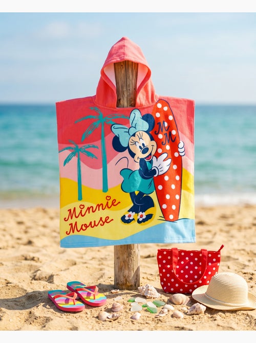 Poncho de Playa Minnie Mouse Disney 55x110cm – Surf Tropical – Capucha – 100% Poliéster – Licencia O - Kiabi Poncho de Playa Minnie Mouse Disney 55x110cm – Surf Tropical – Capucha – 100% Poliéster – Licencia O - Kiabi