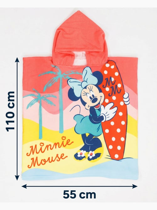 Poncho de Playa Minnie Mouse Disney 55x110cm – Surf Tropical – Capucha – 100% Poliéster – Licencia O - Kiabi Poncho de Playa Minnie Mouse Disney 55x110cm – Surf Tropical – Capucha – 100% Poliéster – Licencia O - Kiabi