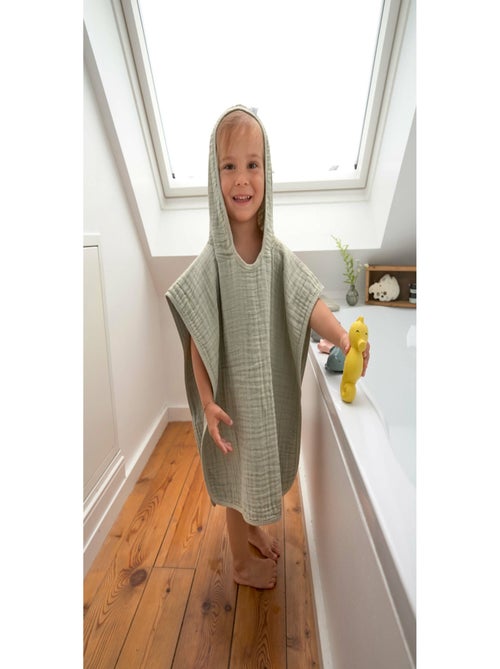 Poncho Enfant de Gasa de Algodón PROMO LINGE - Kiabi Poncho Enfant de Gasa de Algodón PROMO LINGE - Kiabi