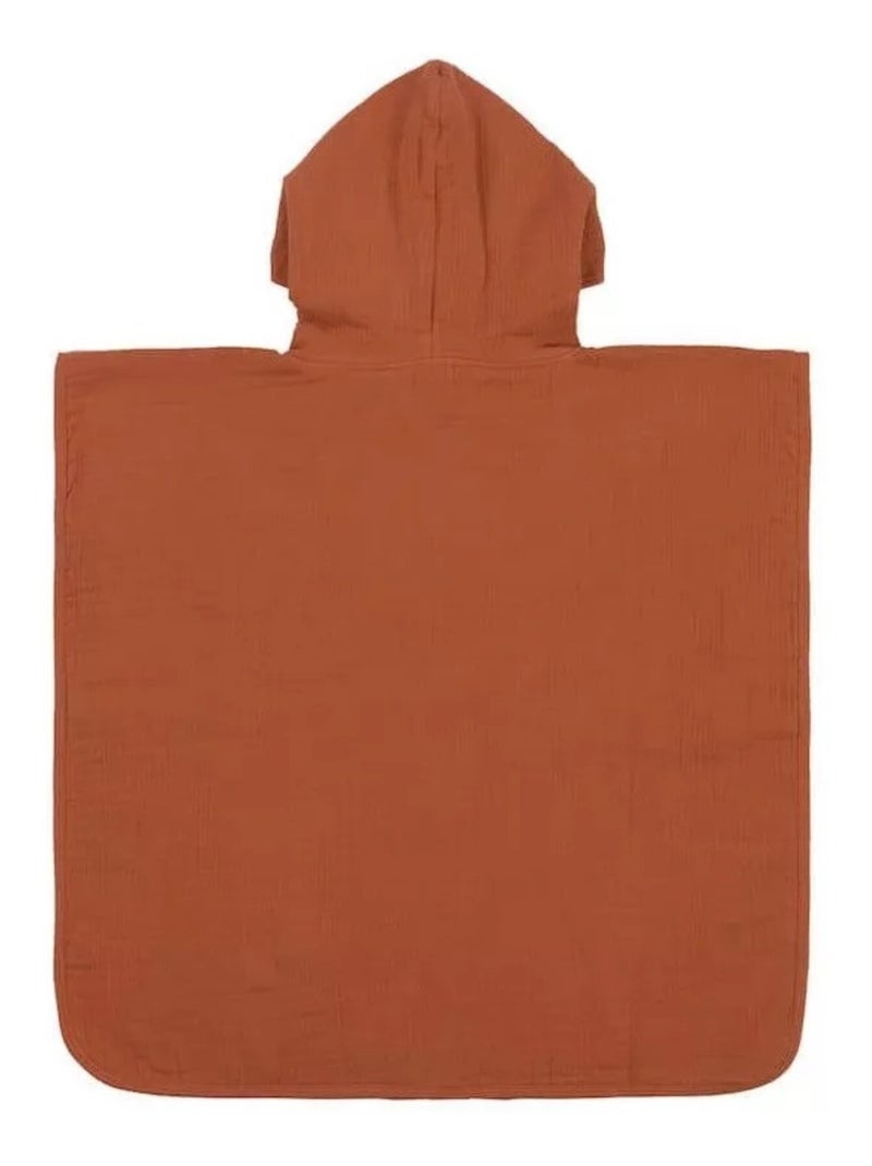 Poncho Enfant de Gasa de Algodón PROMO LINGE Terracota - Kiabi