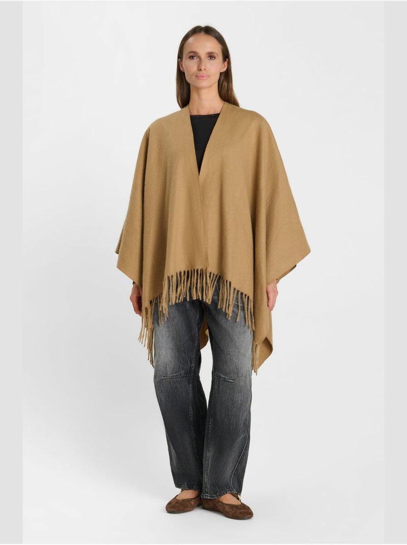 Poncho Eter 'le temps des cerises' Beige - Kiabi