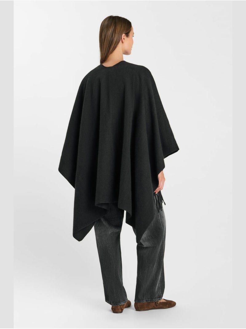 Poncho Eter 'le temps des cerises' Negro - Kiabi