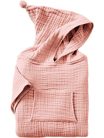 Poncho infantil con capucha - cuádruple gasa de algodón 220 g/m² – gaïa