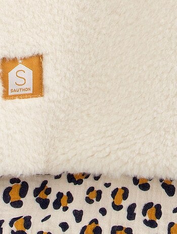Poncho para bebé de sherpa y gasa de algodón con estampado de - SAUTHON
