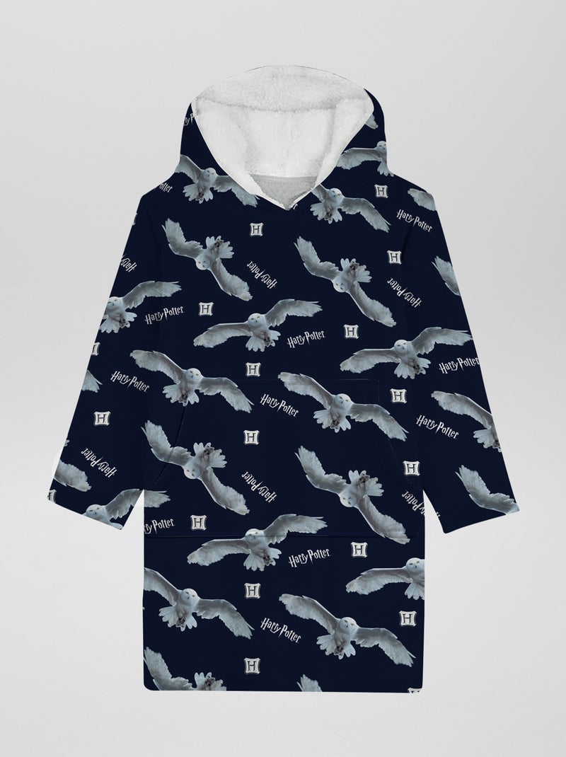 Poncho polar con capucha 'Harry Potter' azul marino - Kiabi