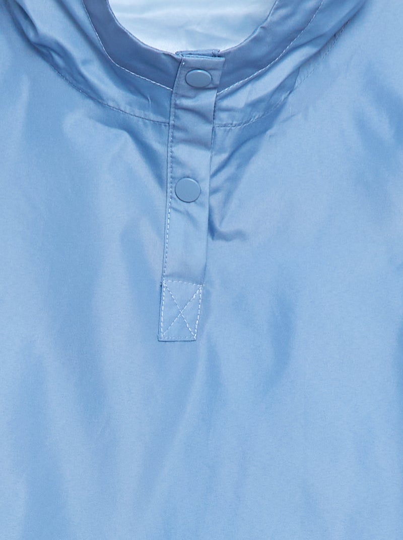 Poncho unisex con capucha - colección fácil de poner Azul - Kiabi