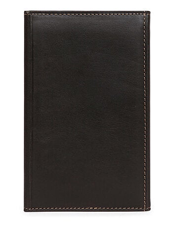 Porta documentos - 2 pliegues - cuero félin hexagona