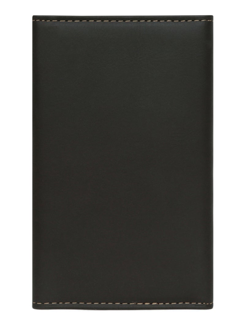 Porta documentos - 3 pliegues - cuero félin hexagona Negro - Kiabi