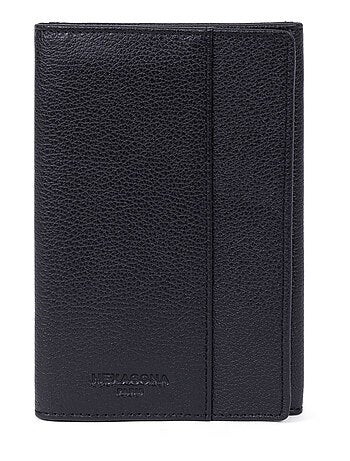 Porta documentos - 3 pliegues - Detener RFID - Cuero DUO