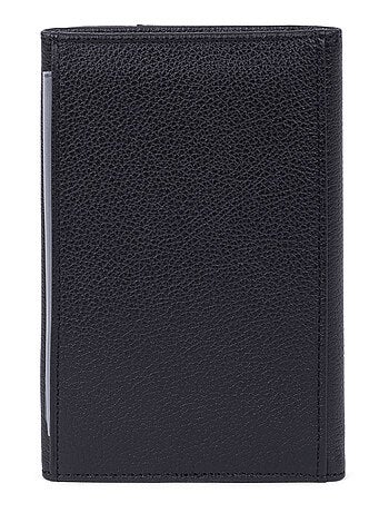 Porta documentos - 3 pliegues - Detener RFID - Cuero DUO
