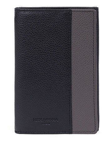 Porta documentos - 3 pliegues - Detener RFID - Cuero DUO