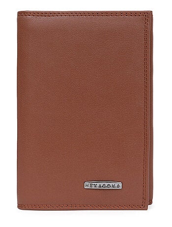 Porta documentos - 3 pliegues - Detener RFID - Cuero SENSATION