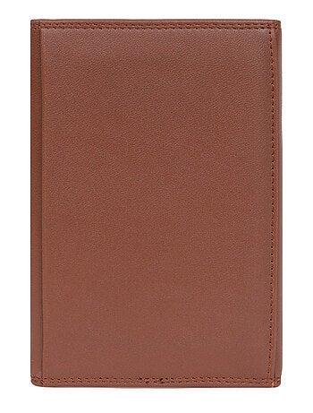 Porta documentos - 3 pliegues - detener rfid - cuero sensation hexagona