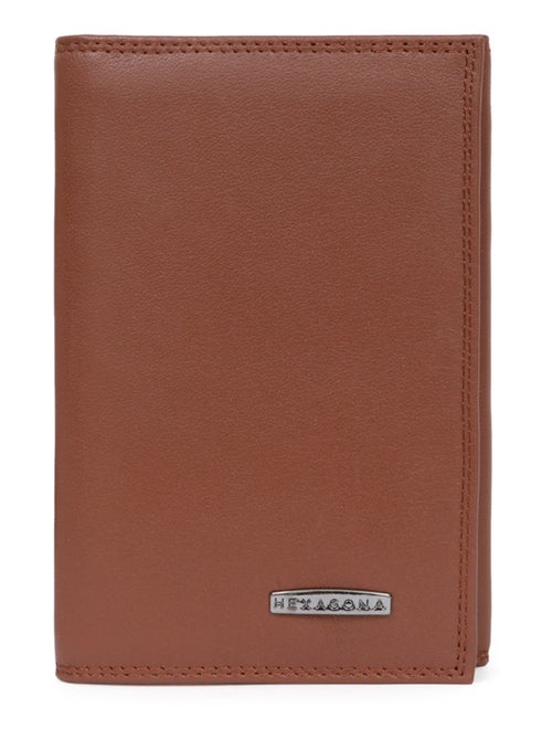 Porta documentos - 3 pliegues - detener rfid - cuero sensation hexagona - Kiabi