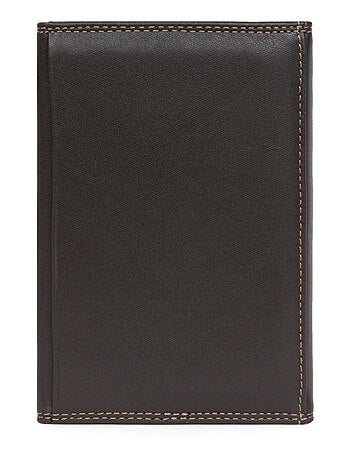 Porta documentos - 3 pliegues - detener rfid - cuero sensation hexagona