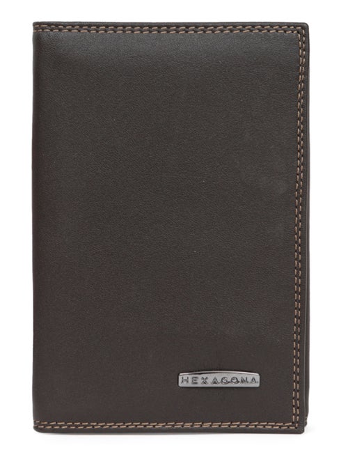 Porta documentos - 3 pliegues - detener rfid - cuero sensation hexagona - Kiabi