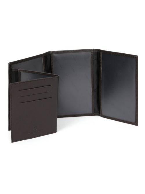 Porta documentos - 3 pliegues - detener rfid - cuero sensation hexagona - Kiabi