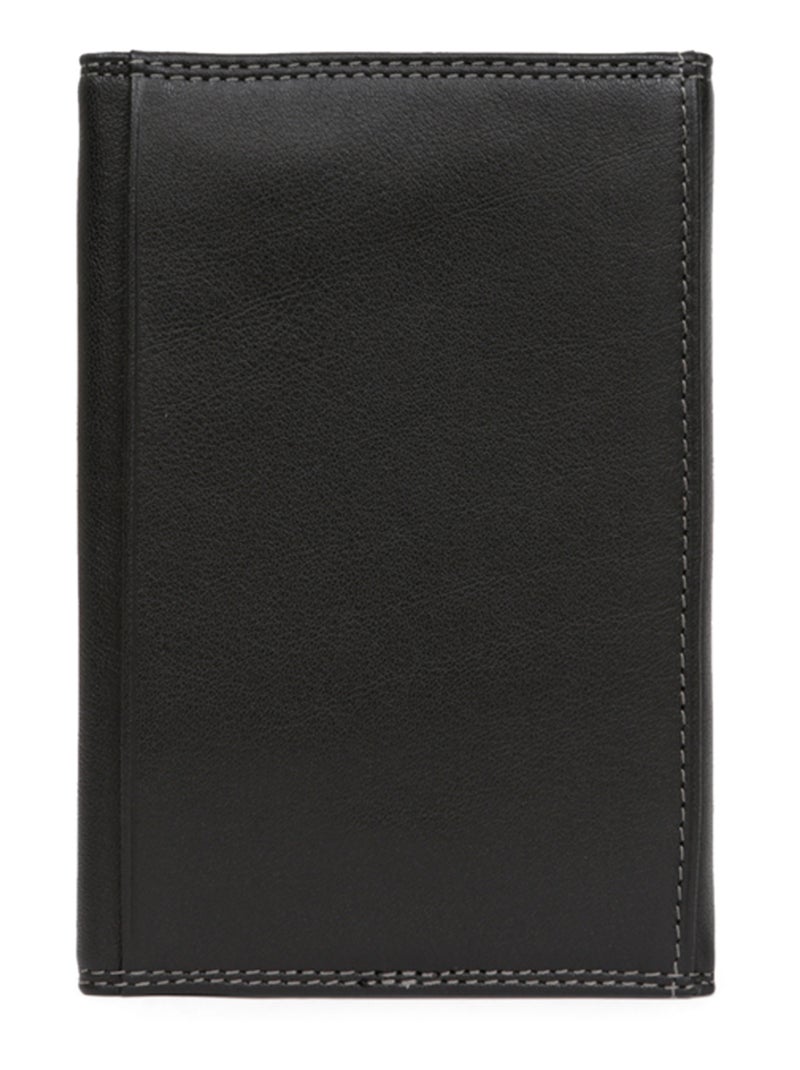 Porta documentos - 3 pliegues - detener rfid - cuero sensation hexagona Negro - Kiabi