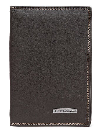 Porta documentos - 3 pliegues - Detener RFID - Cuero SENSATION