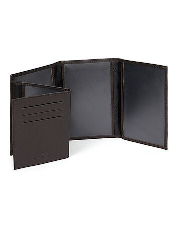 Porta documentos - 3 pliegues - Detener RFID - Cuero SENSATION
