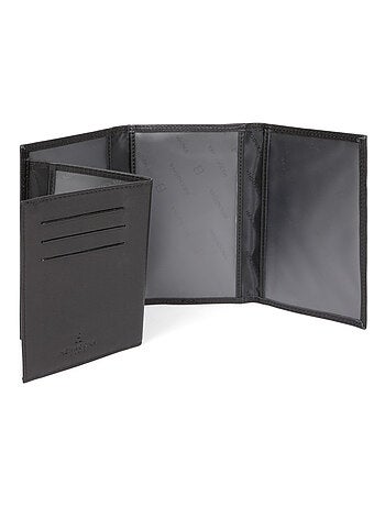 Porta documentos - 3 pliegues - Detener RFID - Cuero SENSATION