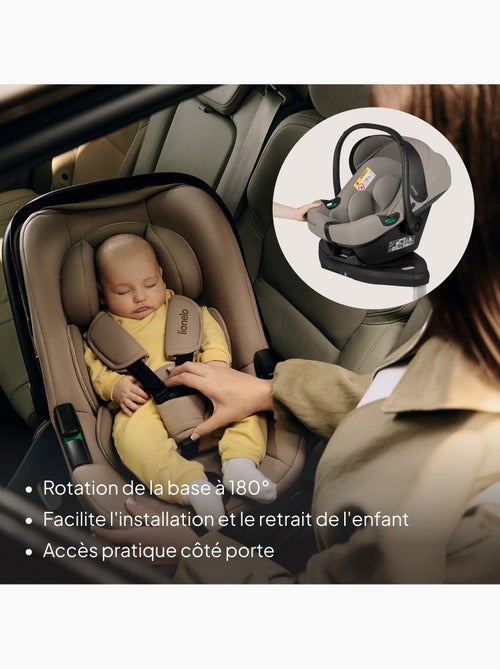 Portabebés con base isofix 180° - astrid i-size - galardonado por adac - silla de coche 40-87 cm - Kiabi
