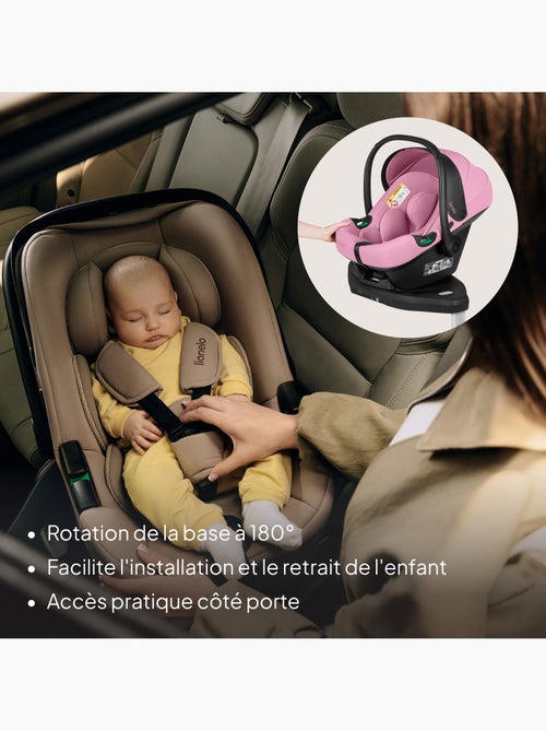 Portabebés con base isofix 180° - astrid i-size - galardonado por adac - silla de coche 40-87 cm - Kiabi