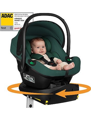 Portabebés con base isofix 180° - astrid i-size - galardonado por adac - silla de coche 40-87 cm