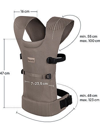 Portabebés LIONELO Mabel - 2 posiciones de transporte - Circulación de aire
