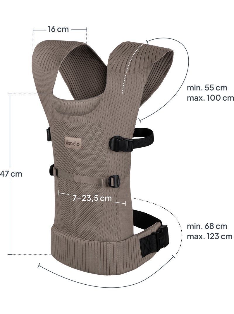 Portabebés LIONELO Mabel - 2 posiciones de transporte - Circulación de aire Taupe - Kiabi