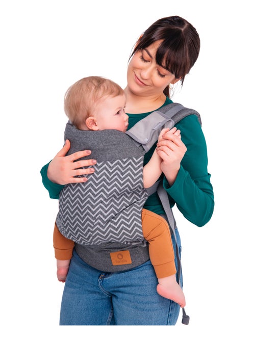 Portabebés LIONELO Margaret - 100% algodón - 3 posiciones de porteo - Kiabi Portabebés LIONELO Margaret - 100% algodón - 3 posiciones de porteo - Kiabi