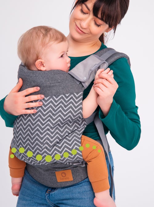 Portabebés LIONELO Margaret - 100% algodón - 3 posiciones de porteo - Kiabi Portabebés LIONELO Margaret - 100% algodón - 3 posiciones de porteo - Kiabi