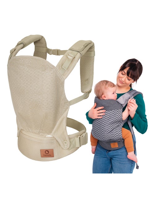 Portabebés LIONELO Margaret Air - Circulación de aire - 3 posiciones de porteo - Capota adicional - Kiabi Portabebés LIONELO Margaret Air - Circulación de aire - 3 posiciones de porteo - Capota adicional - Kiabi