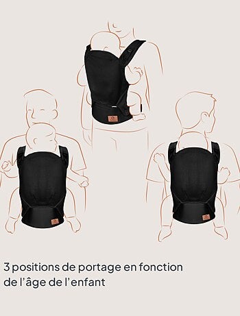 Portabebés LIONELO Margaret - 100% algodón - 3 posiciones de porteo