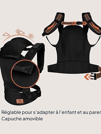 Portabebés LIONELO Margaret - 100% algodón - 3 posiciones de porteo