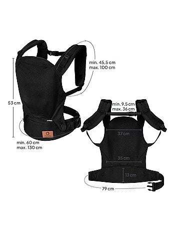 Portabebés LIONELO Margaret - 100% algodón - 3 posiciones de porteo