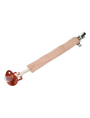 Portachupetes personalizable de lino lavado | SEVIRA KIDS