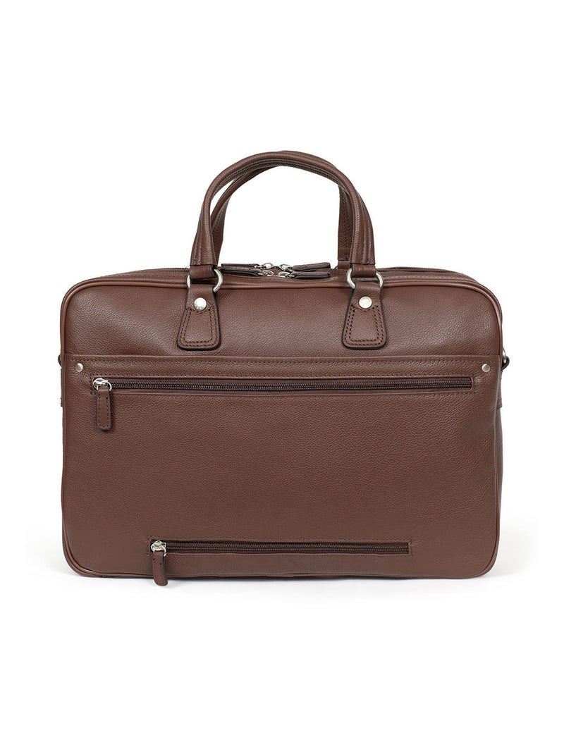 Portafolios - a4 - cuero confort hexagona Marrón chocolate - Kiabi
