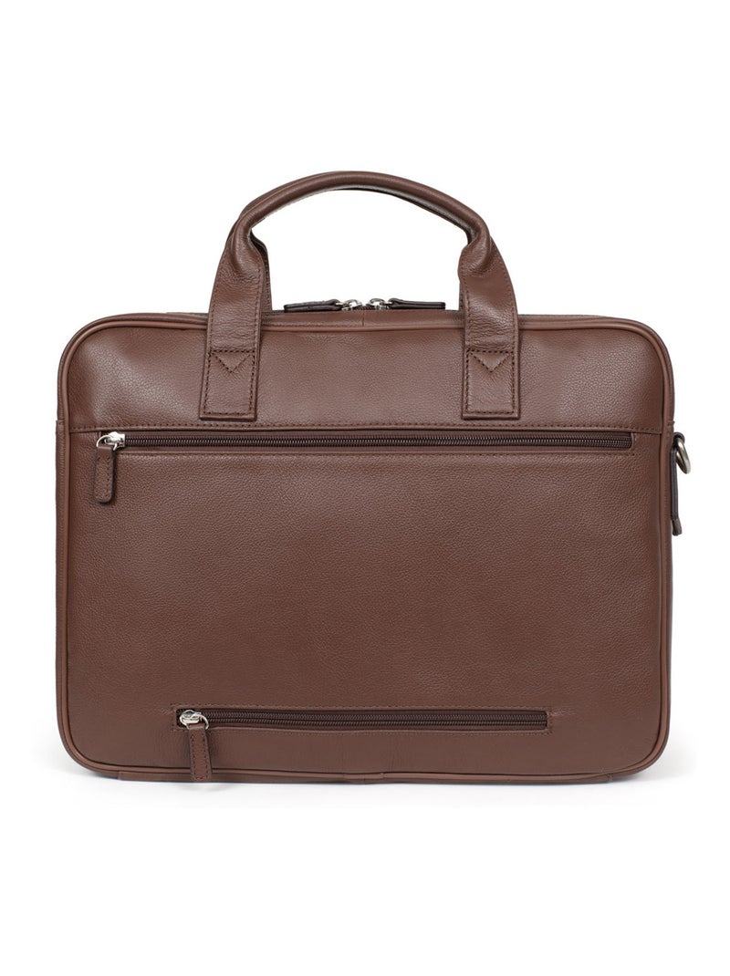 Portafolios - a4 - cuero confort hexagona Marrón chocolate - Kiabi