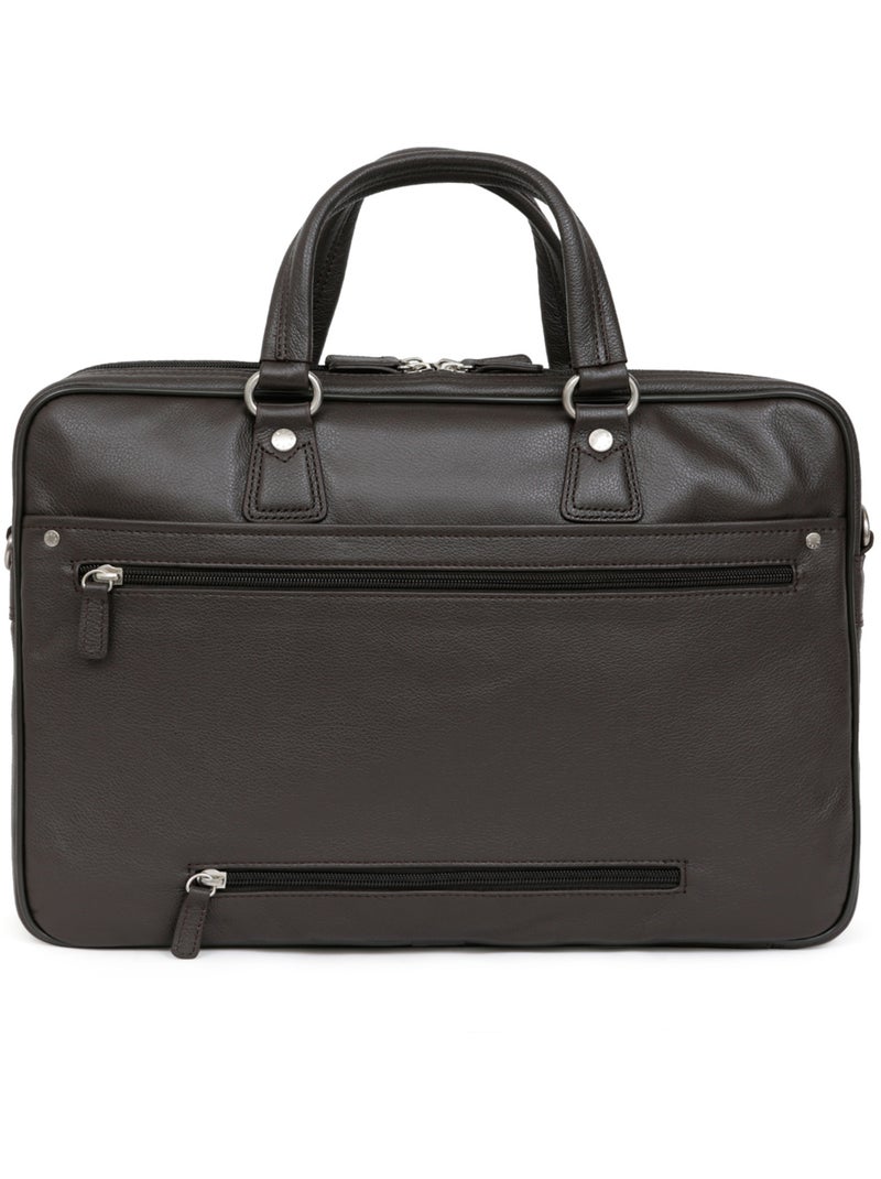 Portafolios - a4 - cuero confort hexagona Marrón oscuro - Kiabi