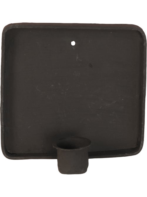 Portavelas de pared cuadrado de metal sin tratar - Kiabi Portavelas de pared cuadrado de metal sin tratar - Kiabi